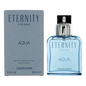 Eternity Aqua by Calvin Klein, 3.4 oz Eau De Toilette Spray for Men