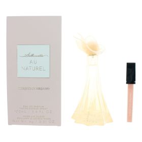 Silhouette Au Naturel by Christian Siriano, 3.4 oz Eau De Parfum Spray for Women with Lip Gloss