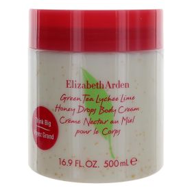 Green Tea Lychee Lime by Elizabeth Arden, 16.9 oz Honey Drops Body Cream for Women