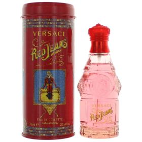 Red Jeans by Versace, 2.5 oz Eau De Toilette Spray for Women