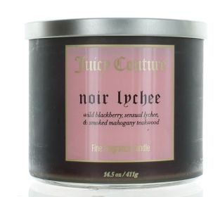 Juicy Couture 14.5 oz Soy Wax Blend 3 Wick Candle - Noir Lychee