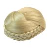 Braided Beige Hair Bun Hair Piece Updo Braided Hairpiece Hair Clip Women Girls Wig Party Wedding Dancing Hairdos