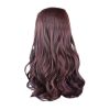 One-piece Curly Wave Clip-on Hair Extensions Hairpieces 5 Clips 20" - Dark Brown