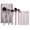 12Pcs Makeup Brushes Face Lip Eyebrows powder brush+Professional makeup Bag