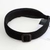 Women's Wide Side Headband Buckle Hairband Hair Accessories Girls Fabric Headwear,Black