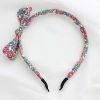 Red Blue Daisy Thin Headband Bowknot Skinny Hairband Hair Accessories for Womens Girls